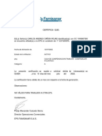 Certificado EPS