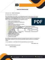 Carta de Presentacion CGB Contratistas Generales