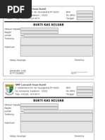 Format Bukti Kas Keluar