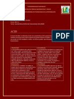 Caracteristicas ACID