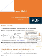 Linear Models: CS771: Introduction To Machine Learning Piyush Rai