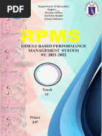 Result-Based Performance Management System SY: 2021-2022: Teach Er
