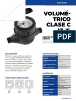 Ficha Tecnica Medidor Agua Volumetrico VP-15