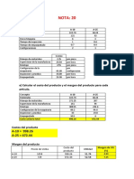 4ta Evaluacion Continua - Costos - Solucion