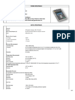 Form Spesifikasi: Pressure Measurement