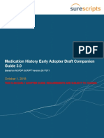 Medication History Early Adopter Draft Companion Guide