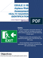 MODULE 2:1B Workplace Risk Assessment and Health Hazard Identification