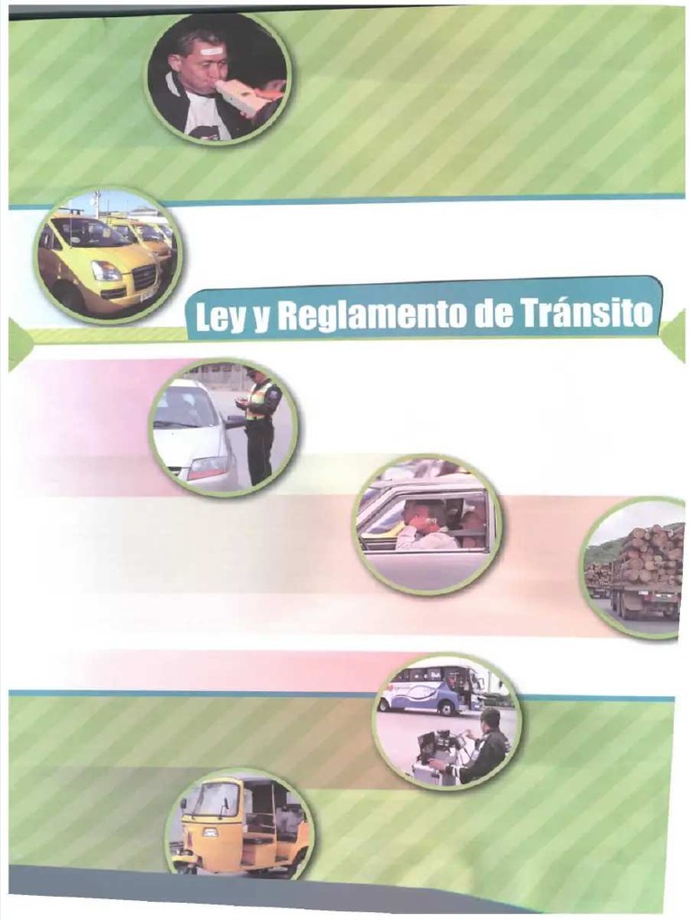 PDF Ley y Reglamento de Transito Compress | PDF | Peatonal | Transporte