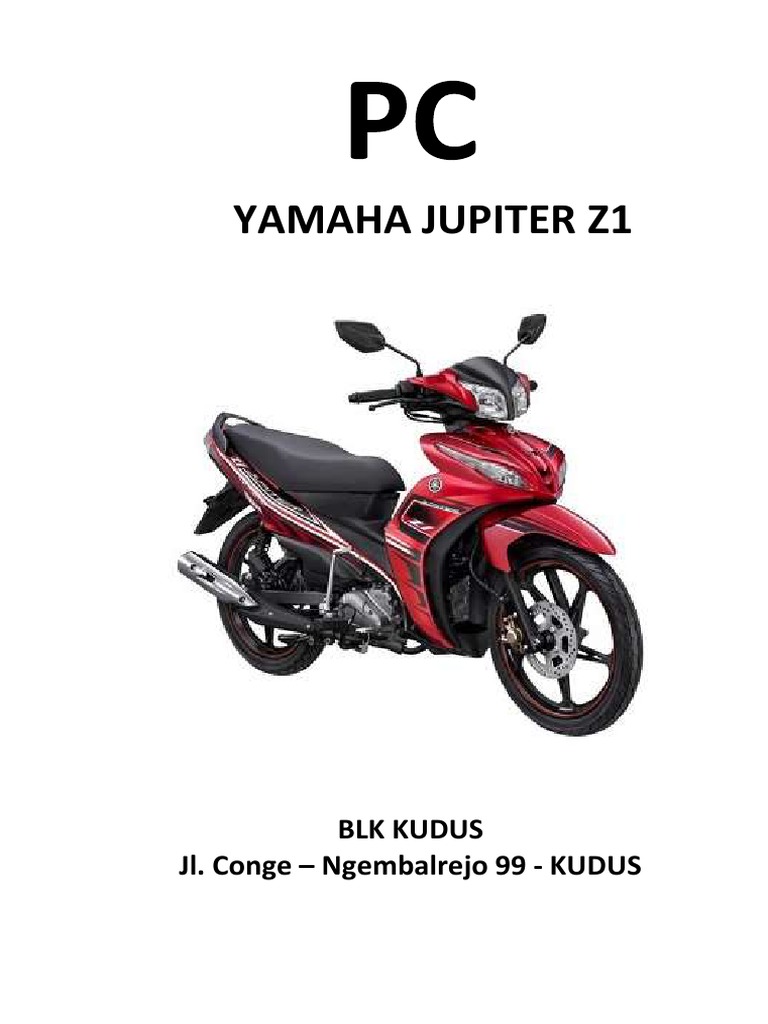 Yamaha Jupiter z1 | PDF | Screw | Mechanical Engineering