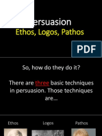 Persuasion: Ethos, Logos, Pathos