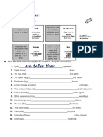 Comparatives: Grammar Worksheet