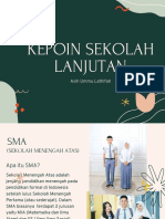 Syarat-Syarat Sekolah Lanjutan