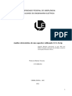 Análise de capacitor por FEMM