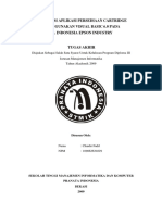 (Tugas Akhir) Program Aplikasi Persediaan Ink Cartridge Menggunakan Visual Basic