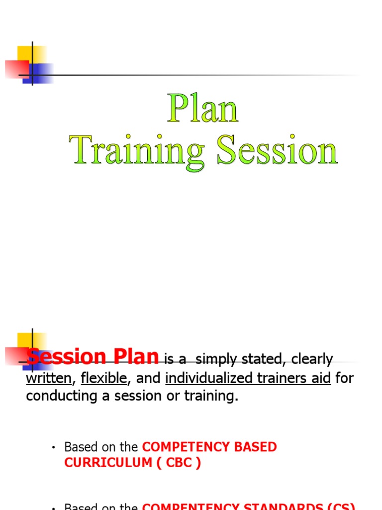 Training Session Plan Template | PDF | Learning | Cognitive Science