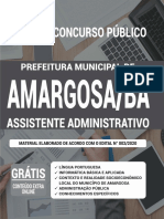 Edital Assistente Administrativo Amargosa