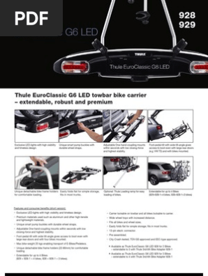thule euroclassic g6 929 e bike