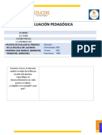 Evaluación Pedagógica