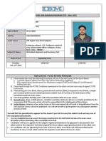 Admit Card: Ibm Skillsbuild Program Test - Mar. 2022: Instructions - To Be Strictly Followed