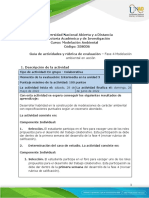 Guía de Actividades y Rúbrica de Evaluación - Unidad 3 - Fase 4 - Modelación Ambiental en Acción