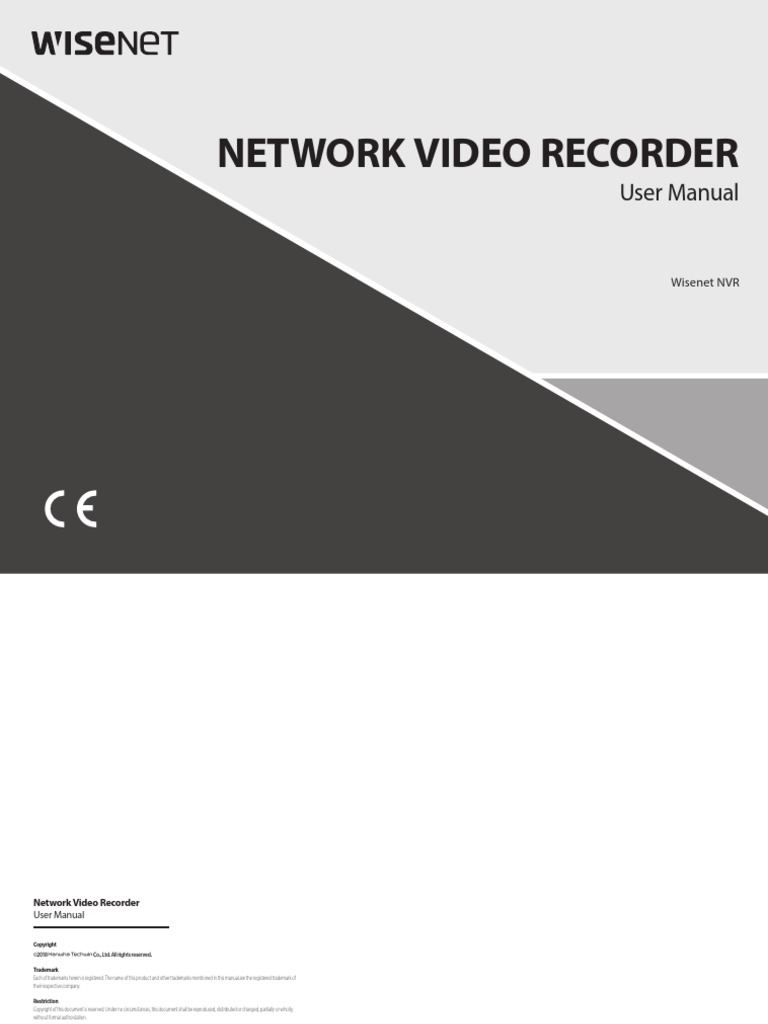 Network Video Recorder User Manual PDF Computer Network Ip Address