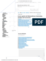 ?▷【 Curso Gratis de Matemáticas Avanzadas. Limites de Funciones 】