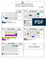 Calendário Alunos - 2º Trimestre 2022 Atualizado