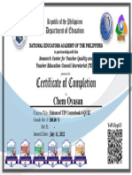 Chem Oyasan: 100.00 % July 11, 2022 - Enhanced TIP Coursebook 6 QUIZ