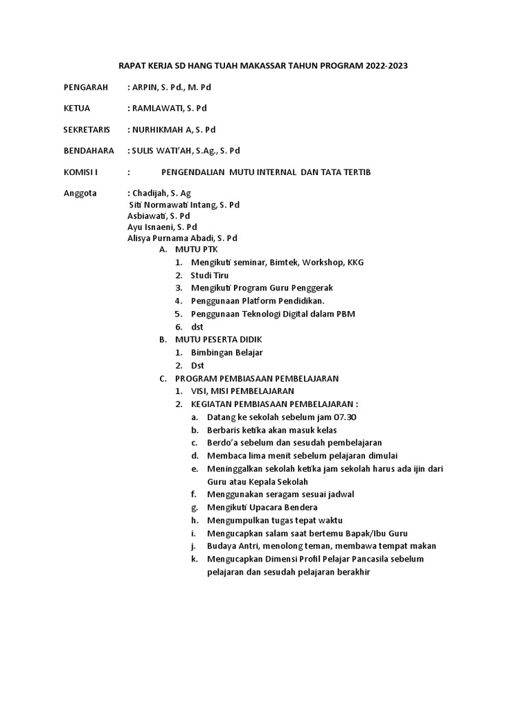 Bahan Raker | PDF | Karier & Perkembangan