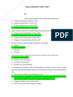 Soal Pre Test Diklat Kearsipan