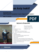 Pengaturan Arsip Inaktif