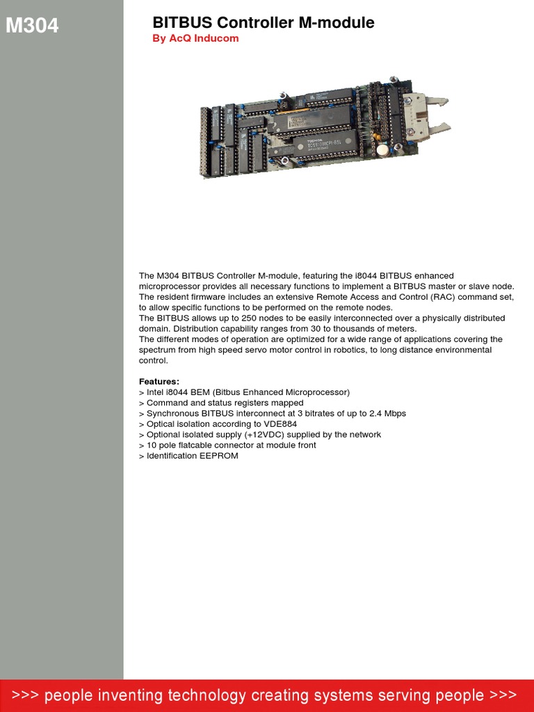 BITBUS Controller M-module Overview | PDF | Computer Network ...
