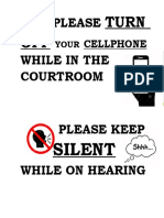 courtroom policies