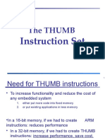 The Thumb: Instruction Set