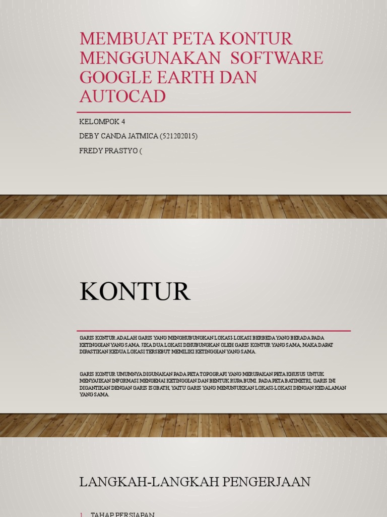 Membuat Peta Kontur Menggunakan Software Google Earth Dan | PDF | Komputer
