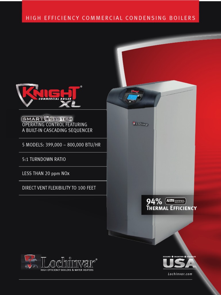 High Efficiency Commercial Condensing Boilers PDF Water Heating