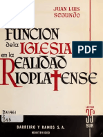 Función de La Iglesia en La Realidad Rioplatense - Luis Segundo