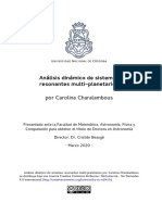 Charalambous, C. Análisis Dinámico de Sistemas Resonantes Multi-Planetarios