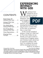 Experiencing Intimacy With God: Reliance: Living 24/7 With God at The Center Written by Joe
