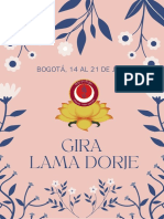 Guía Gira Lama Dorje, Bogotá 14 Al 21 de Julio de 2022
