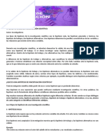 Hipótesis de Investigación Científica Clasificación Clase 25012021