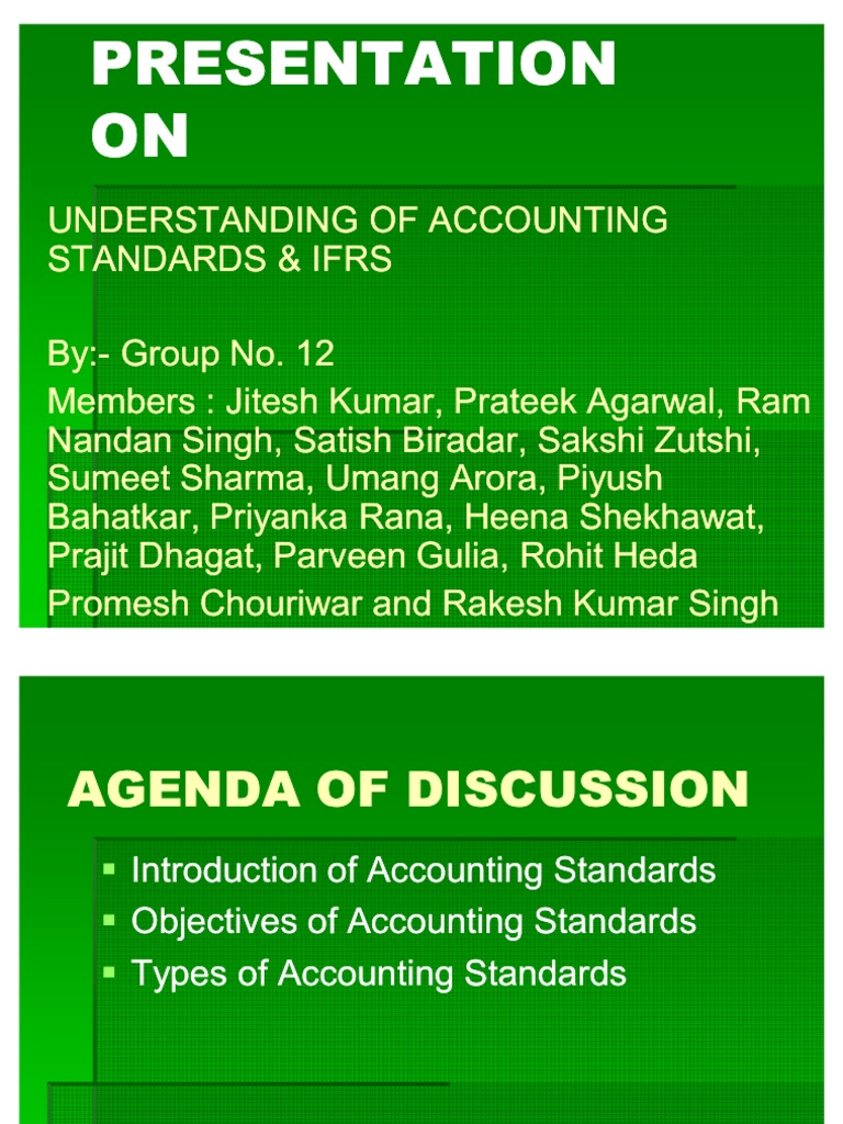 Accounting Standards PDF International Financial