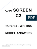 On Screen C2: Paper 2 - Writing Model Answers