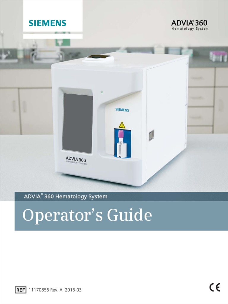 Operator's Guide: Advia | PDF | White Blood Cell | Red Blood Cell