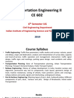 Transportation Engg II-Part 1 - TRFC Engg - 2019 Updated