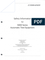 Safety Information Aeroflex 5820