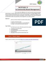 Introduction To Community-Based Management: Task 1: Watch Video