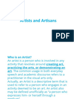 Artists and Artisans