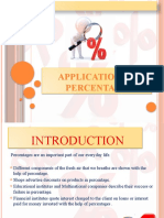 Application of Percentage