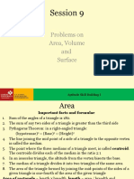 Session 9 Area Volume and Surface